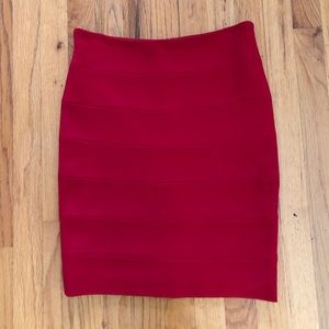 The Row - Red Bandage-style pencil skirt